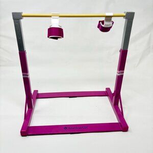 American Girl Gymnastics Bar 18” Doll Playset McKenna Pink Bar Only & Grips